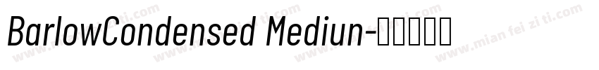 BarlowCondensed Mediun字体转换